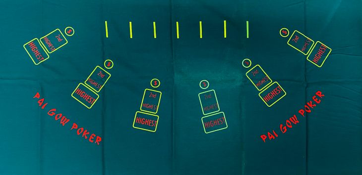 Pai Gow / Chinese Dominoes Layout: 60in (Billiard Cloth) main image